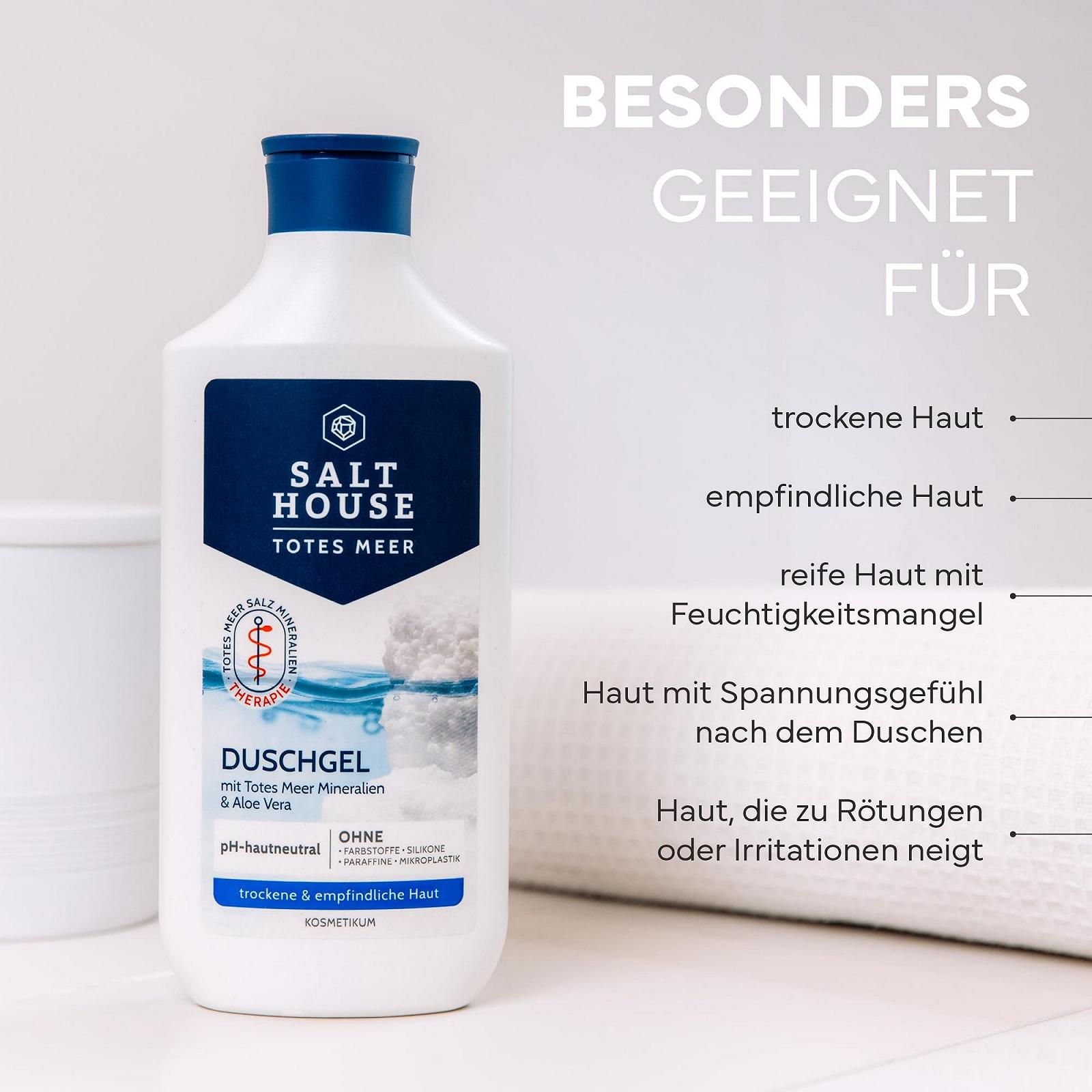 Гель для душа SALTHOUSE Dead Sea Therapy с минералами Мертвого моря и алоэ вера 250 мл, фото №6 Гель для душа SALTHOUSE Dead Sea Therapy с минералами Мертвого моря и алоэ вера 250 мл, фото №6