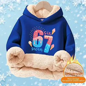 Худи Детское худи для девочек Повседневная мода Толстовка для мальчиков Детское худи из мягкого флиса Теплое дышащее худи с графикой Удобная куртка-толстовка Рубашка с длинными рукавами synthetic.ua - Фото 1