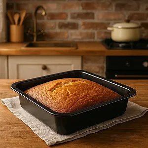 Набір форм для запікання MGE квадратні з вуглецевої сталі з антипригарним покриттям 2 шт 25 x 25 см synthetic.ua - Фото 1