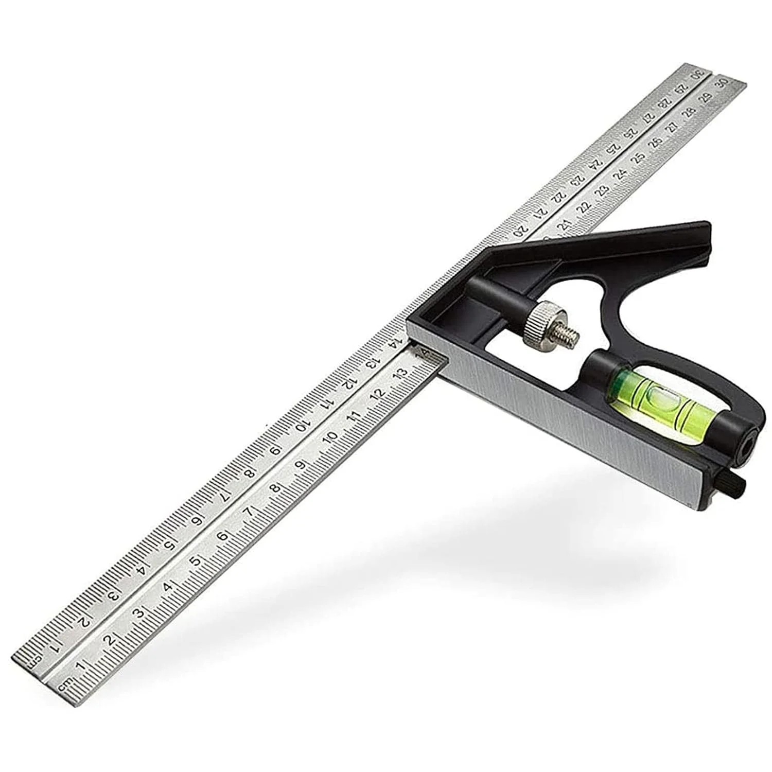 Універсальний кутник комбінований Starrett 11MH-300 / 300мм / Нержавіюча сталь/ 90°+45°/ Рівень / Сірий, фото №1 Універсальний кутник комбінований Starrett 11MH-300 / 300мм / Нержавіюча сталь/ 90°+45°/ Рівень / Сірий, фото №1