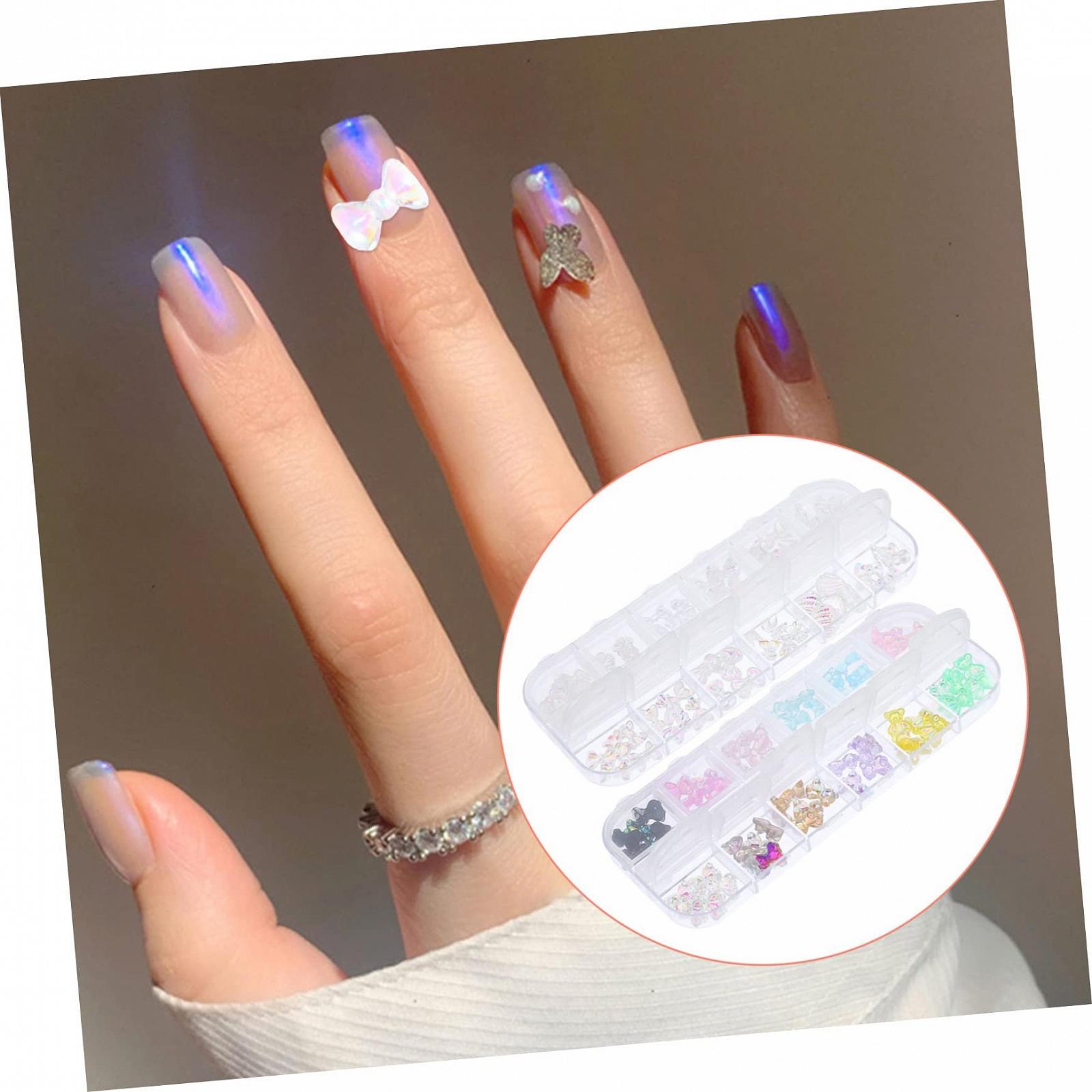 Аксессуары для дизайна ногтей FRCOLOR 240 шт., стразы, драгоценные камни, подвески из смолы, украшения для ногтей, фото №9