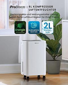 Осушитель воздуха Pro Breeze 6 л/сутки 2 л synthetic.ua - Фото 1