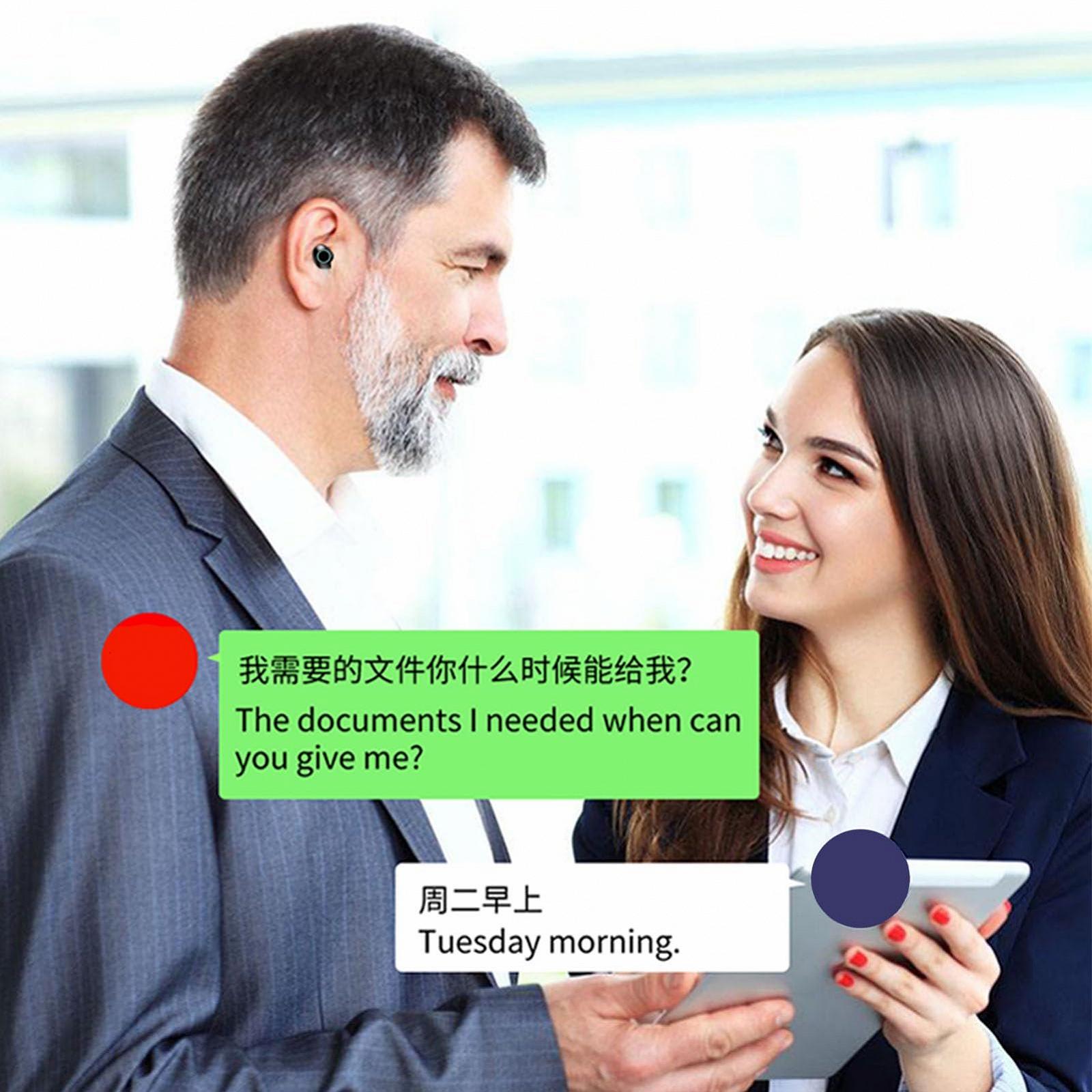 Навушники-перекладачі Чорний, фото №2 Навушники-перекладачі Чорний, фото №2