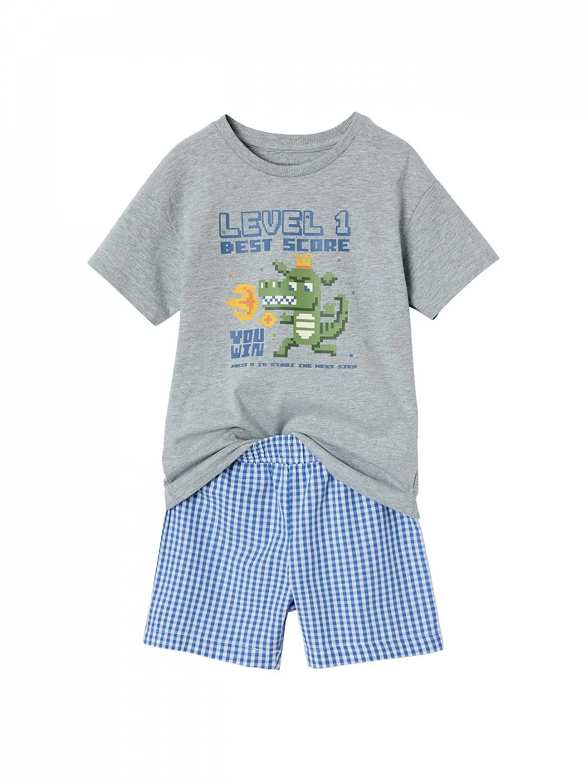 Літня піжама Vertbaudet Комплект з 2 штук для хлопчиків з геймерським принтом, фото №3 Літня піжама Vertbaudet Комплект з 2 штук для хлопчиків з геймерським принтом, фото №3
