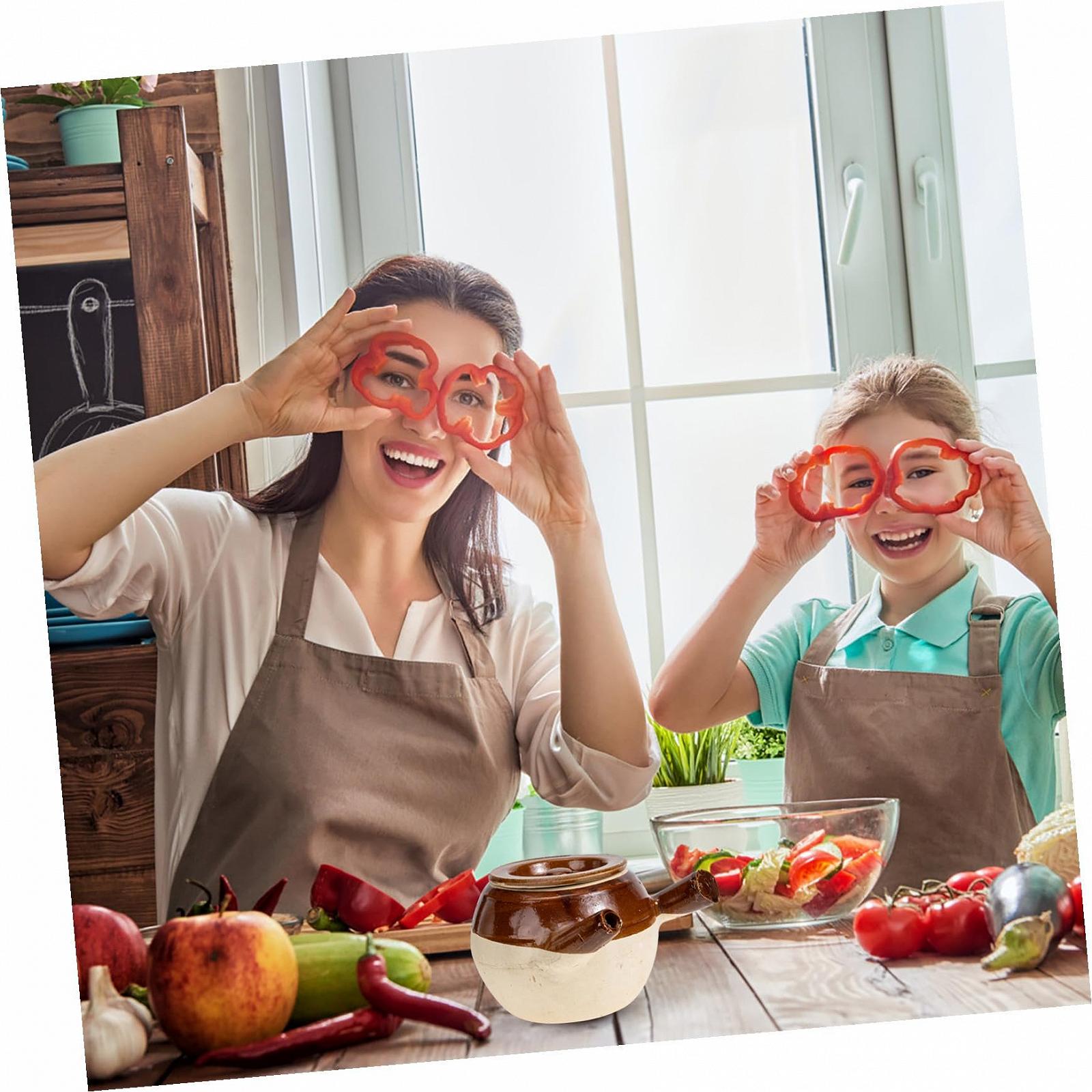 Кастрюля для китайской медицины керамическая традиционная для газовой плиты 1600 мл жаропрочная с ручками, фото №5