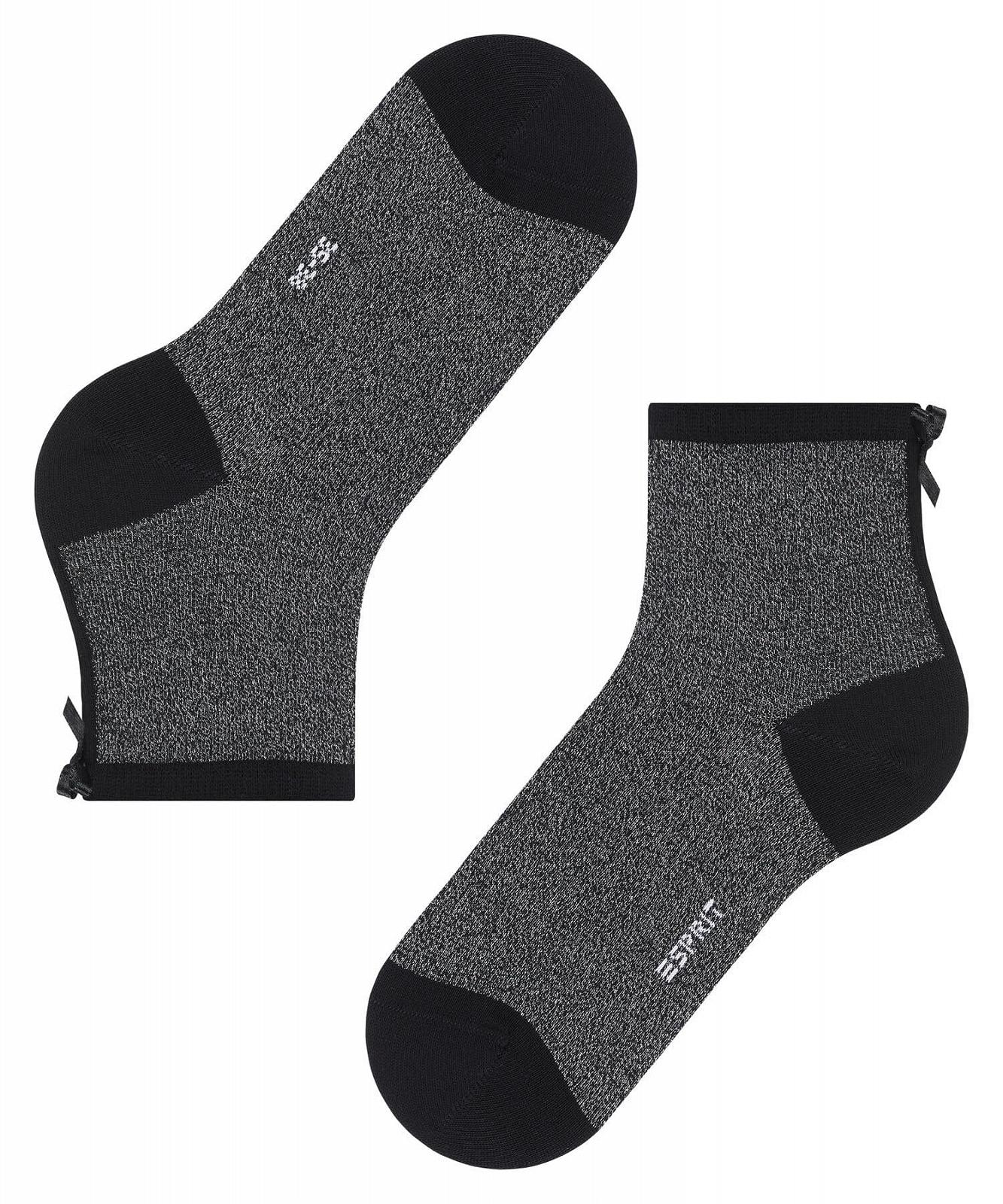 Носки ESPRIT Glitter Bow Short Женские Дышащие из органического хлопка, короткие, с узором 1 пара, фото №5