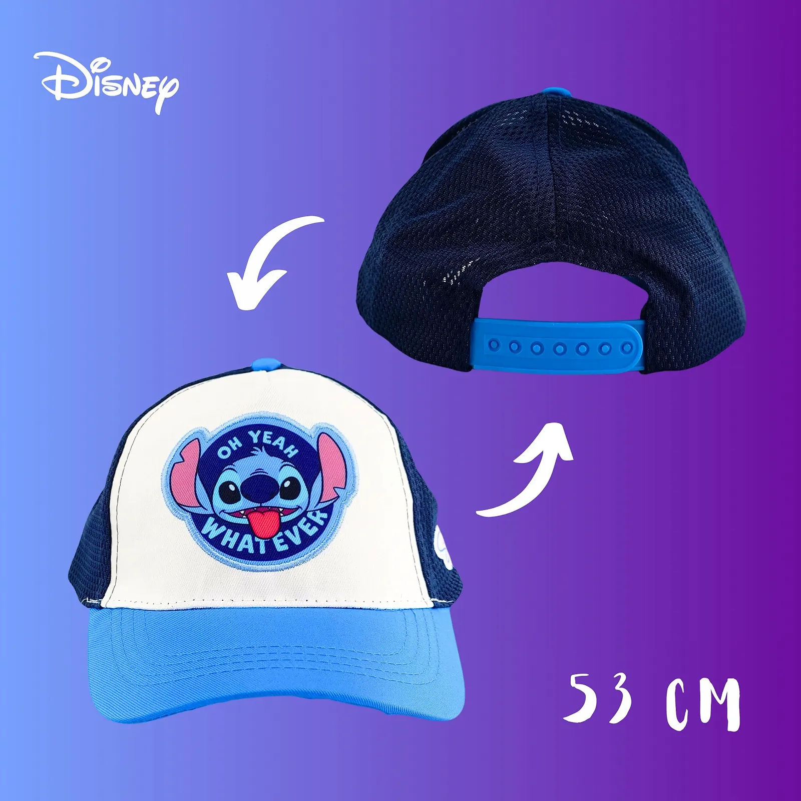 Бейсболка Disney Stitch and Angel для дівчаток літня, фото №5