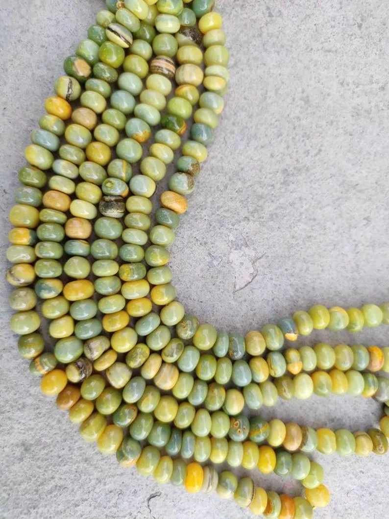 Бусины из натурального опала, ограненные, рондель, 7-8 мм, нить длиной 40 см, ожерелья, браслета, фото №1