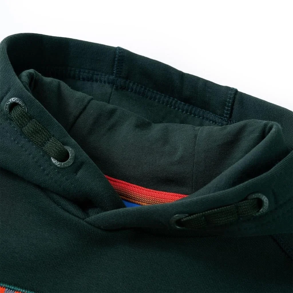 Дитячий Худі vidaXL з принтом Winner, Толстовка, Темно-зелений, фото №3 Дитячий Худі vidaXL з принтом Winner, Толстовка, Темно-зелений, фото №3