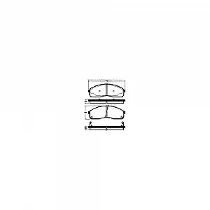 Комплект гальмівних колодок, дискове гальмо TRISCAN 8110 18019 для KIA передня вісь - Фото 1