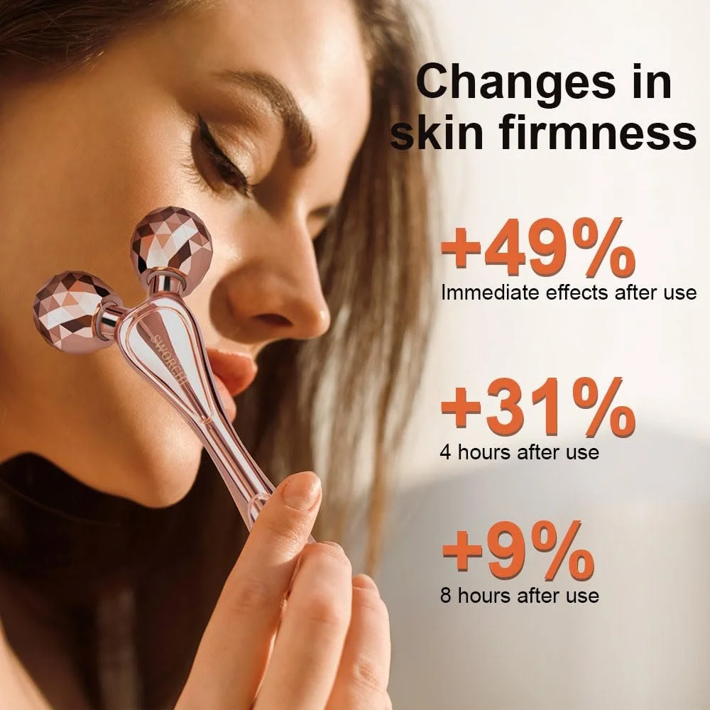 3D Роликовий масажер для обличчя, Масажер для очей, фото №2