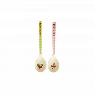 Ложка для риса, кофе Rice Melamine Spoon Love Therapy Print Набор из 2 шт - Фото 1