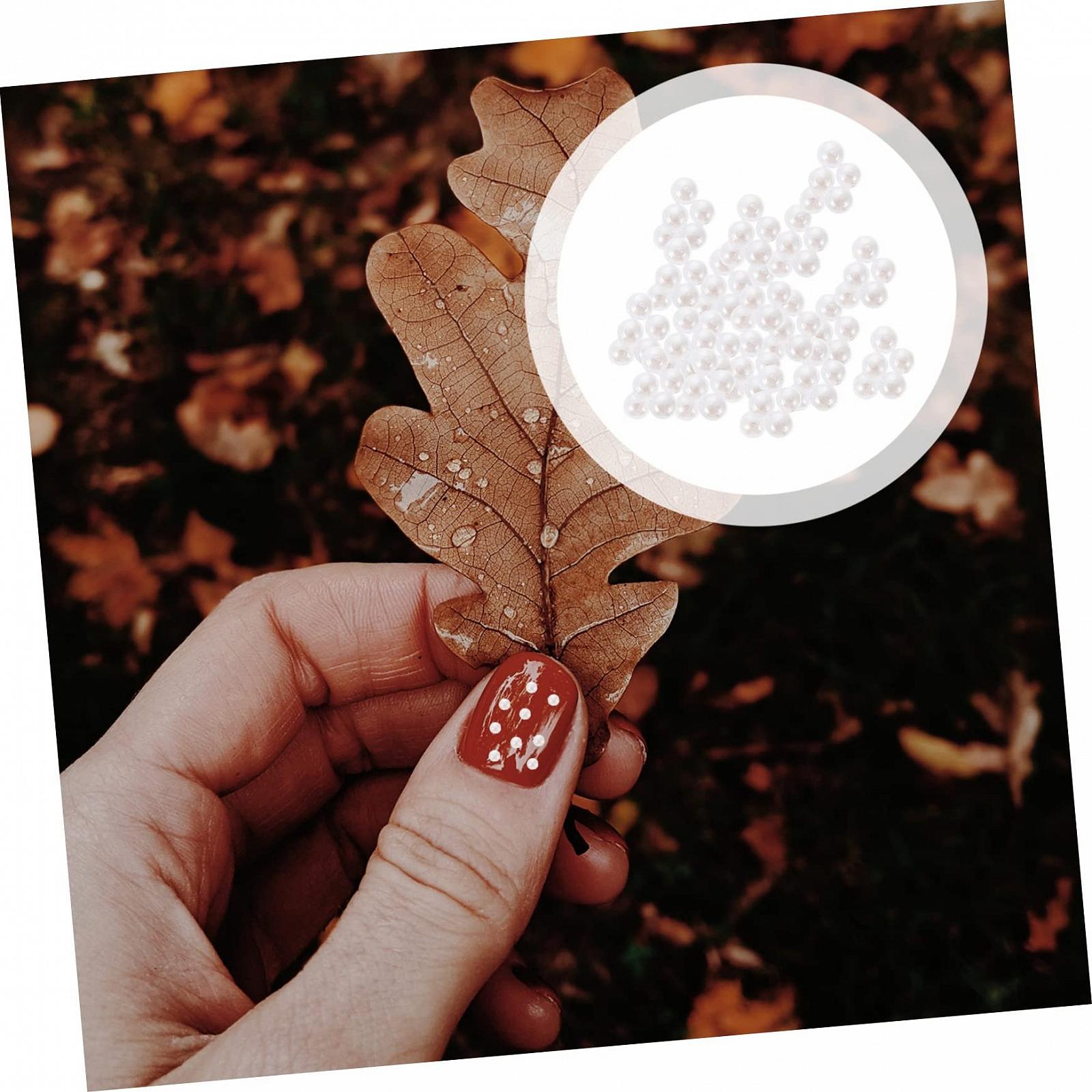 Украшения для ногтей Жемчуг FRCOLOR 10000 штук, белые, фото №3