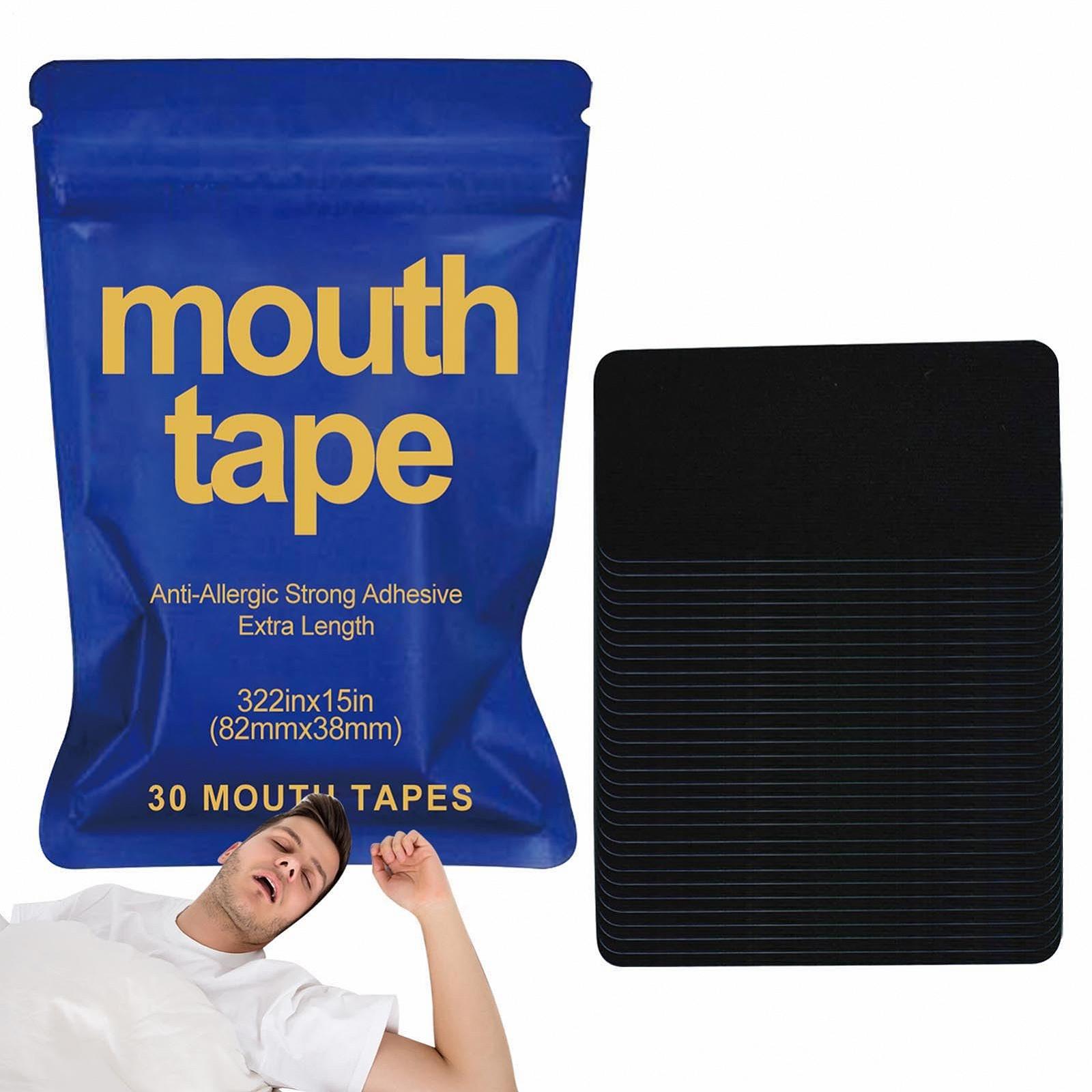 Смужки для рота для сну, самоклеючі для дихання носом, 30 штук, фото №1
