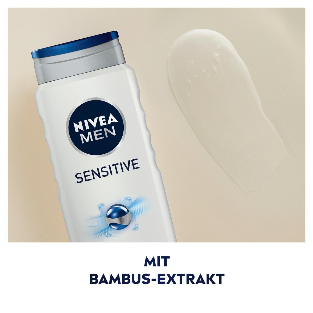 Гель для душа NIVEA MEN Sensitive с бамбуковым молочком 500 мл, фото №3