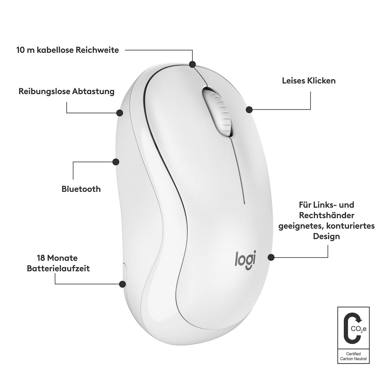 Мышь Bluetooth Logitech M240 Silent Белая, фото №7