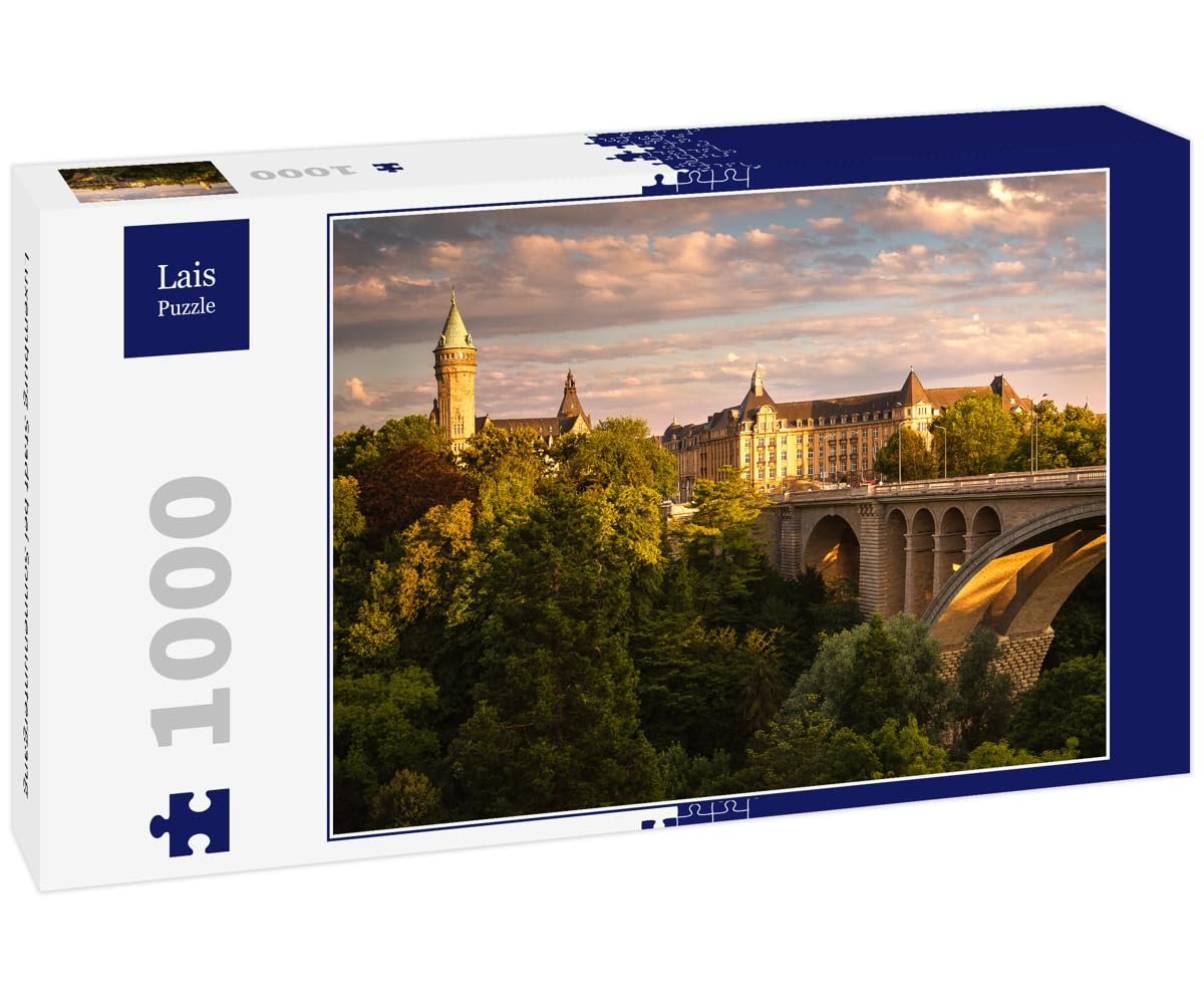 Пазл Lais Puzzle Luxembourg City at Sunset 1000 деталей, фото №1