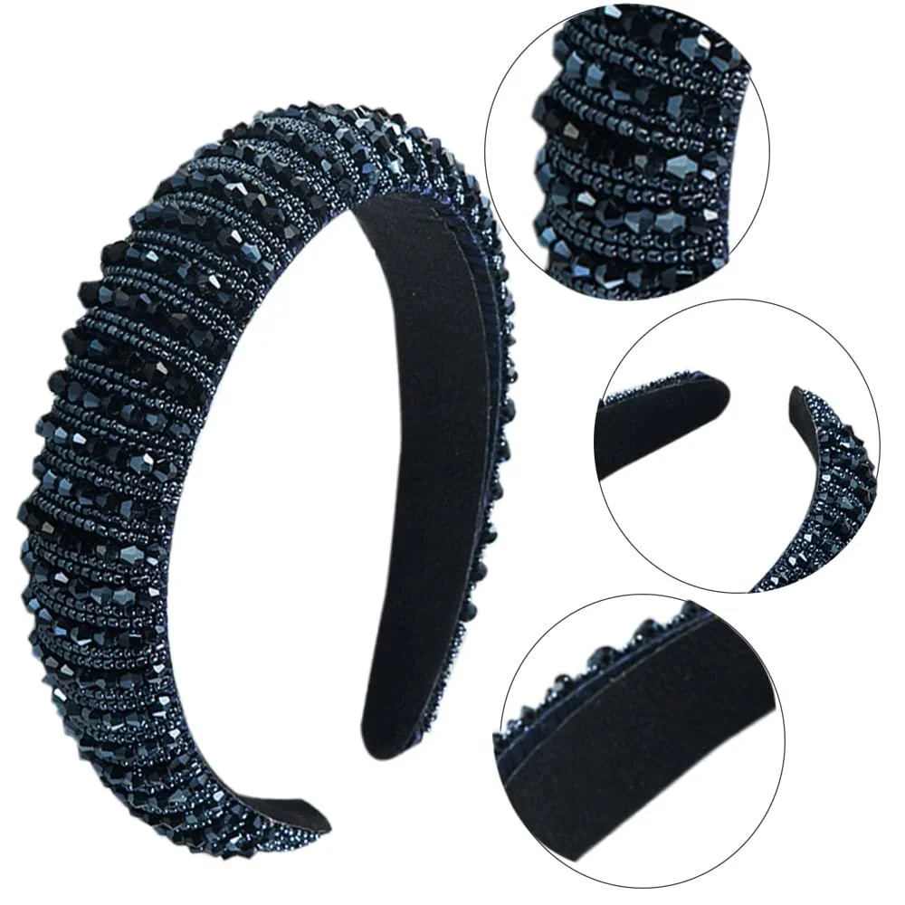 Обруч для волос со стразами, фото №7