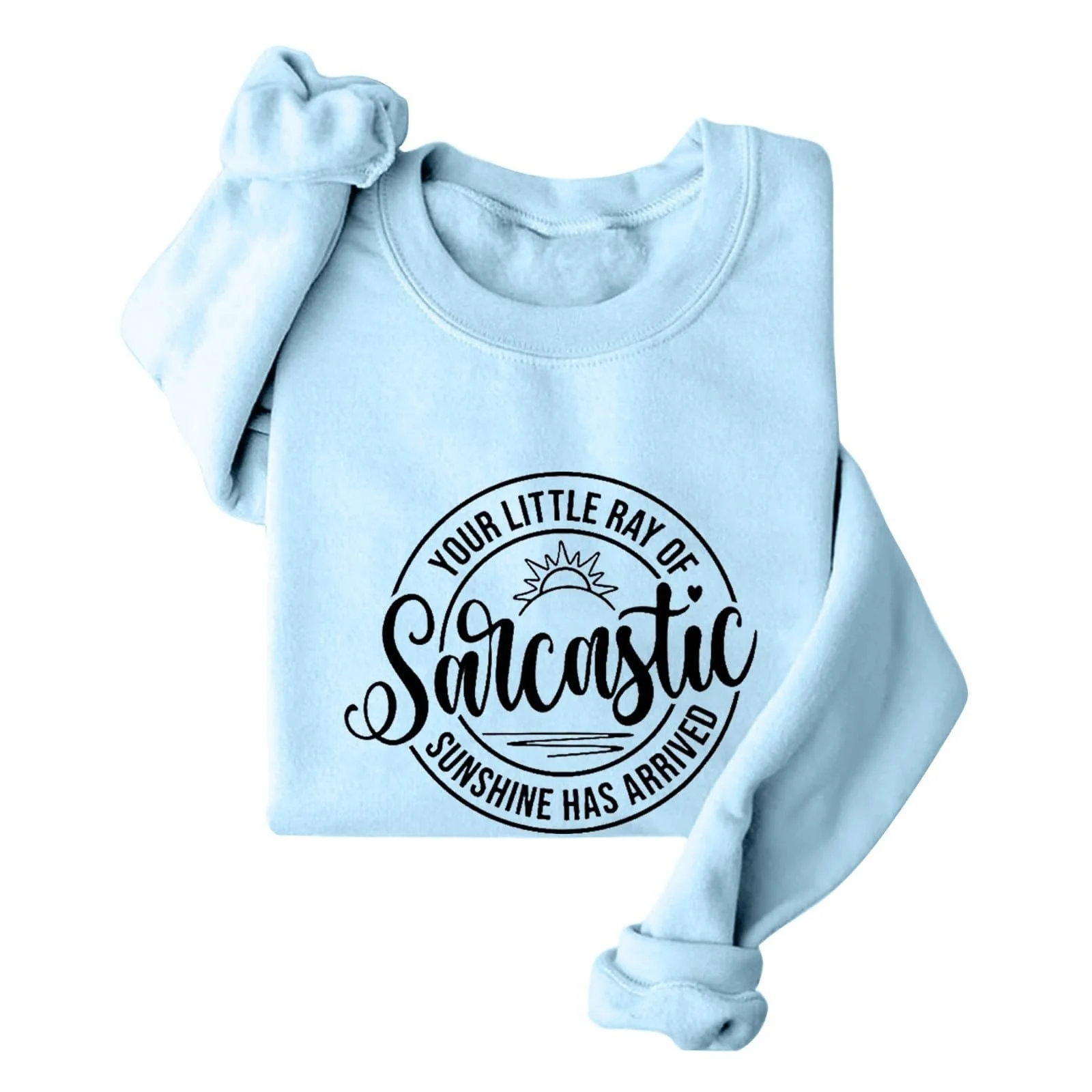 Свитшот Спортивный Женский Langärmeliges Ihr kleiner sarkastischer Sonnenschein Fleece-gefüttert Длинный Рукав для Кемпинга Путешествий, фото №2