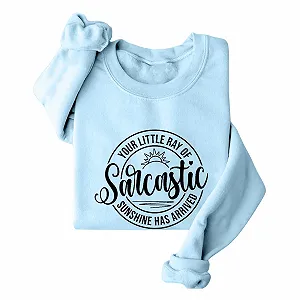 Свитшот Спортивный Женский Langärmeliges Ihr kleiner sarkastischer Sonnenschein Fleece-gefüttert Длинный Рукав для Кемпинга Путешествий synthetic.ua - Фото 1