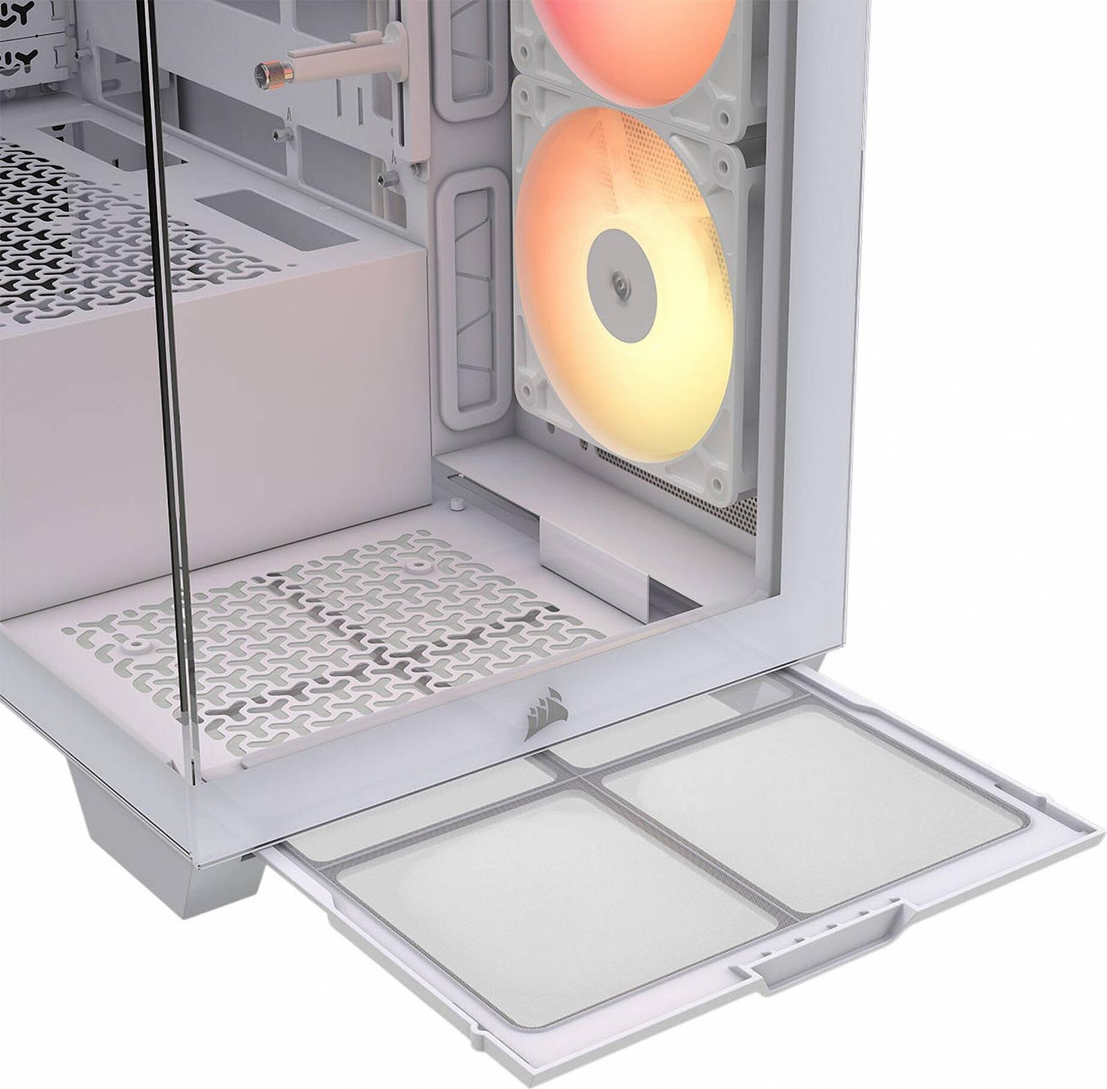 Корпус для ПК Corsair 3500X iCUE LINK RGB без БП / Белый, фото №7