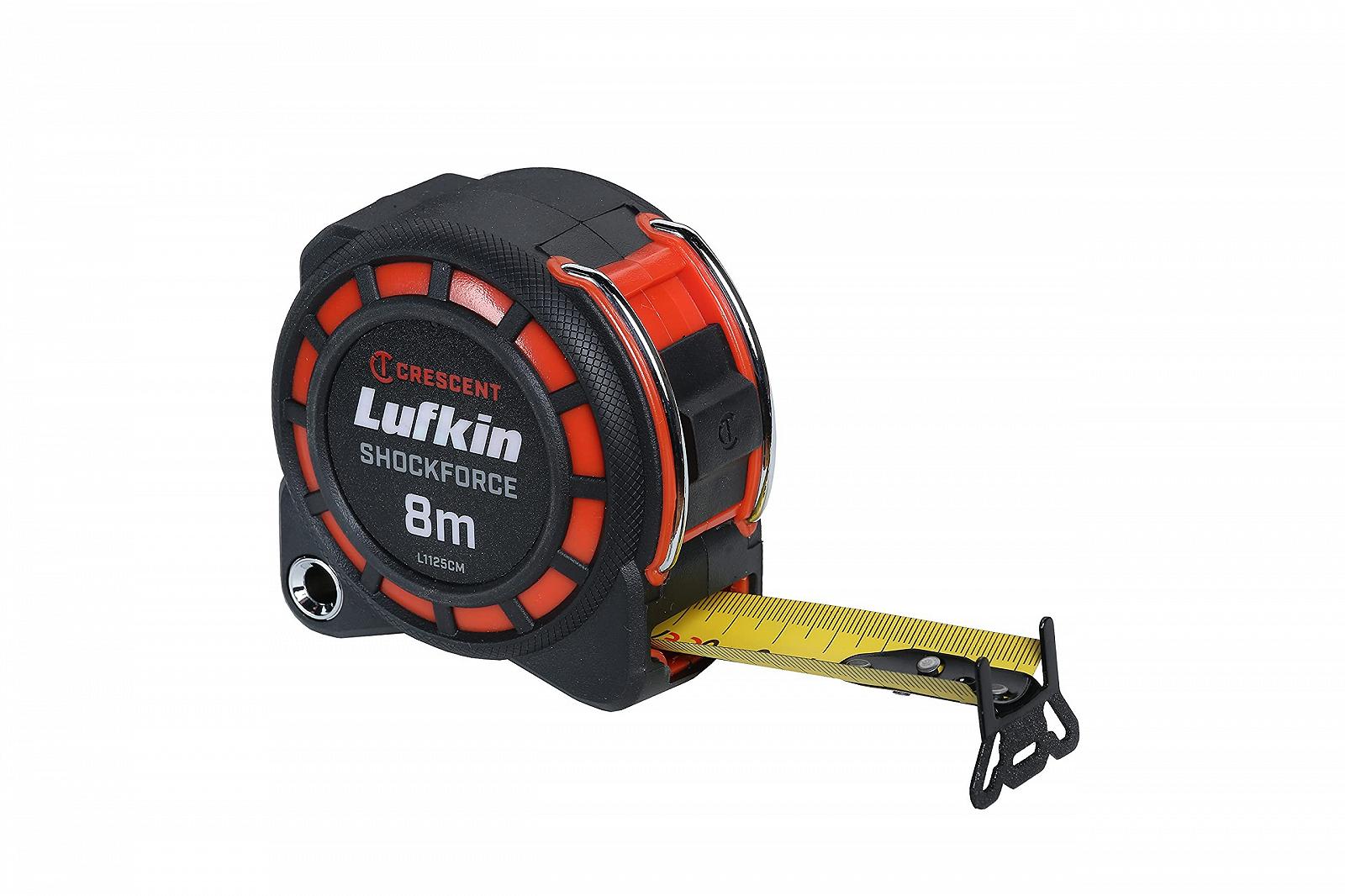 Рулетка Lufkin Shockforce L1125 3 см x 8 м, Жовте лезо, фото №1