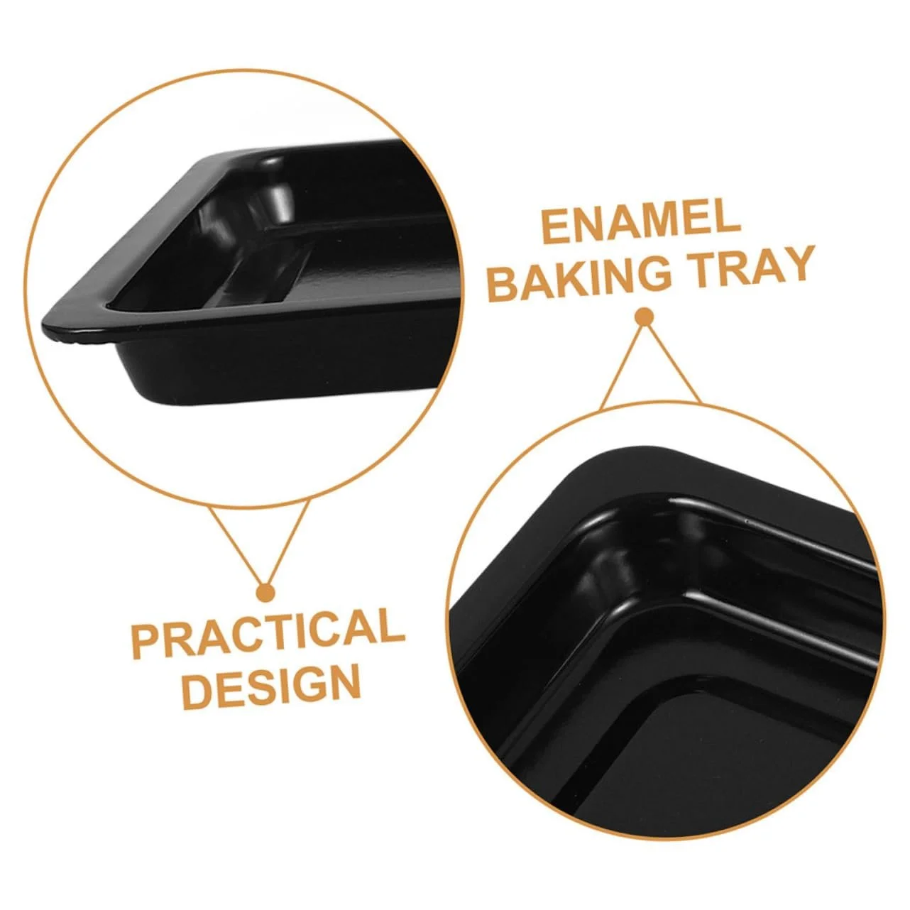 Деко для запікання емальоване VALICLUD прямокутне жаростійке, фото №3