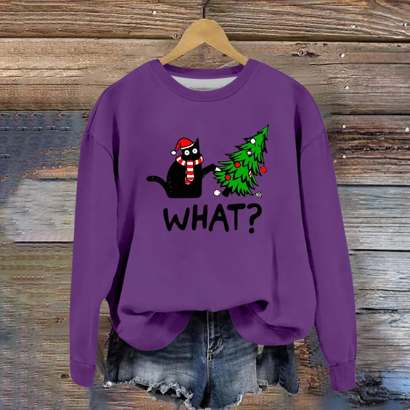 Женский Рождественский Свитер Briskorry С Рождественским Принтом, фото №2