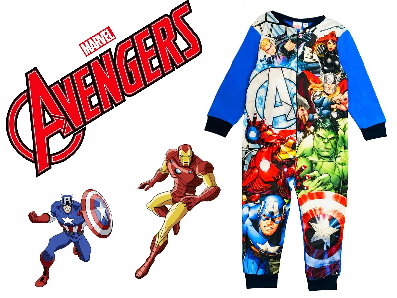 Дитячий флісовий комбінезон Marvel Avengers, піжама, фото №5 Дитячий флісовий комбінезон Marvel Avengers, піжама, фото №5