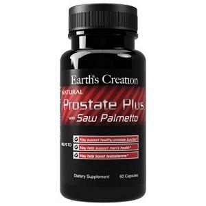 Растительный комплекс для простаты Earths Creation Natural Prostate Plus with Saw Palmetto 60 caps - Фото 1