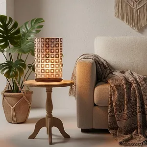 Настільна лампа GURU SHOP Namuno Handmade Capiz 40 cm synthetic.ua - Фото 1