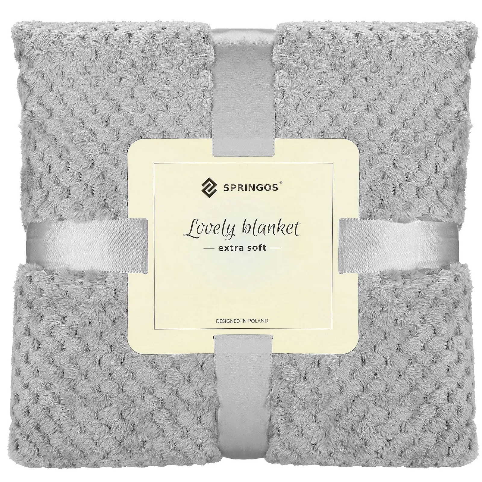 Плед SPRINGOS М'який, товстий 220 x 200 см двосторонній плед з тисненням, фото №1