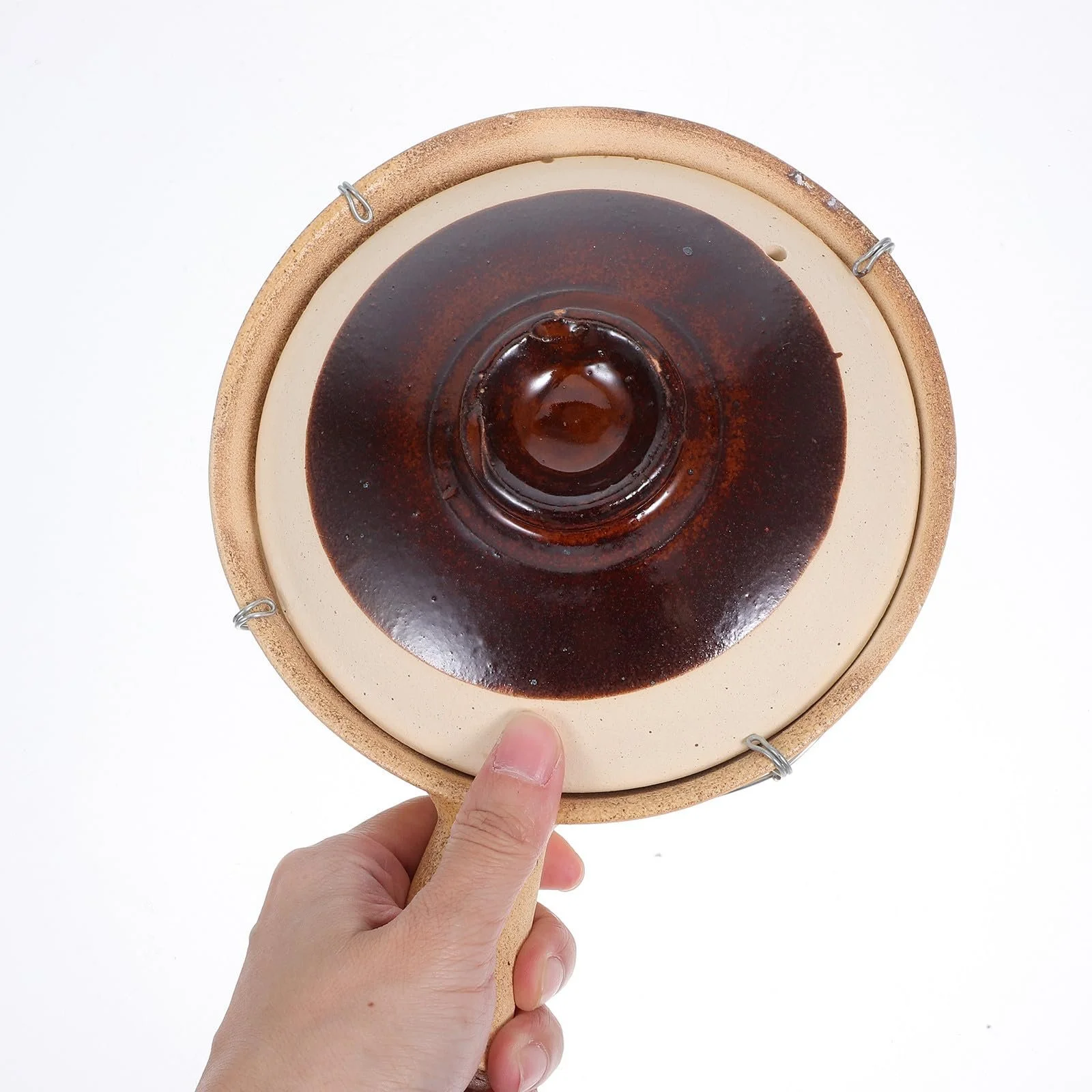 Горщик для запікання Керамічний Теракотовий Глиняний Термостійкий Натуральний, фото №3