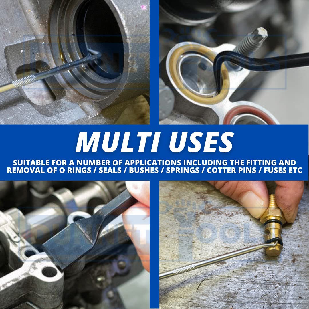 Набор Dunnet Tools 9-piece Pick and Hook Kit Seal Scraper Hose Removal Lever Puller Garage Tool Kit, фото №7