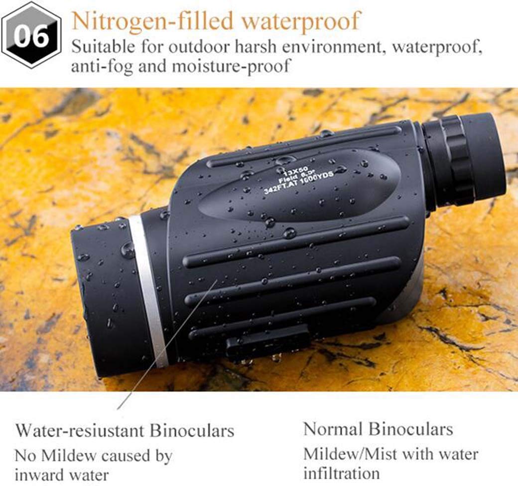 Бінокль Vogelbeobachtungs Fernglas 13x50 Великий HD-Окуляр Широке поле зору Вбудований далекомір Good, фото №5