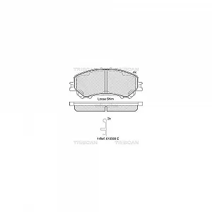 Комплект тормозных колодок дискового тормоза TRISCAN 8110 14064 для NISSAN RENAULT - Фото 1