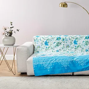 Покривало Bassetti Granfoulard Багатоцільове (180 x 270 см, Casablanca Light Blue C1) - Фото 1