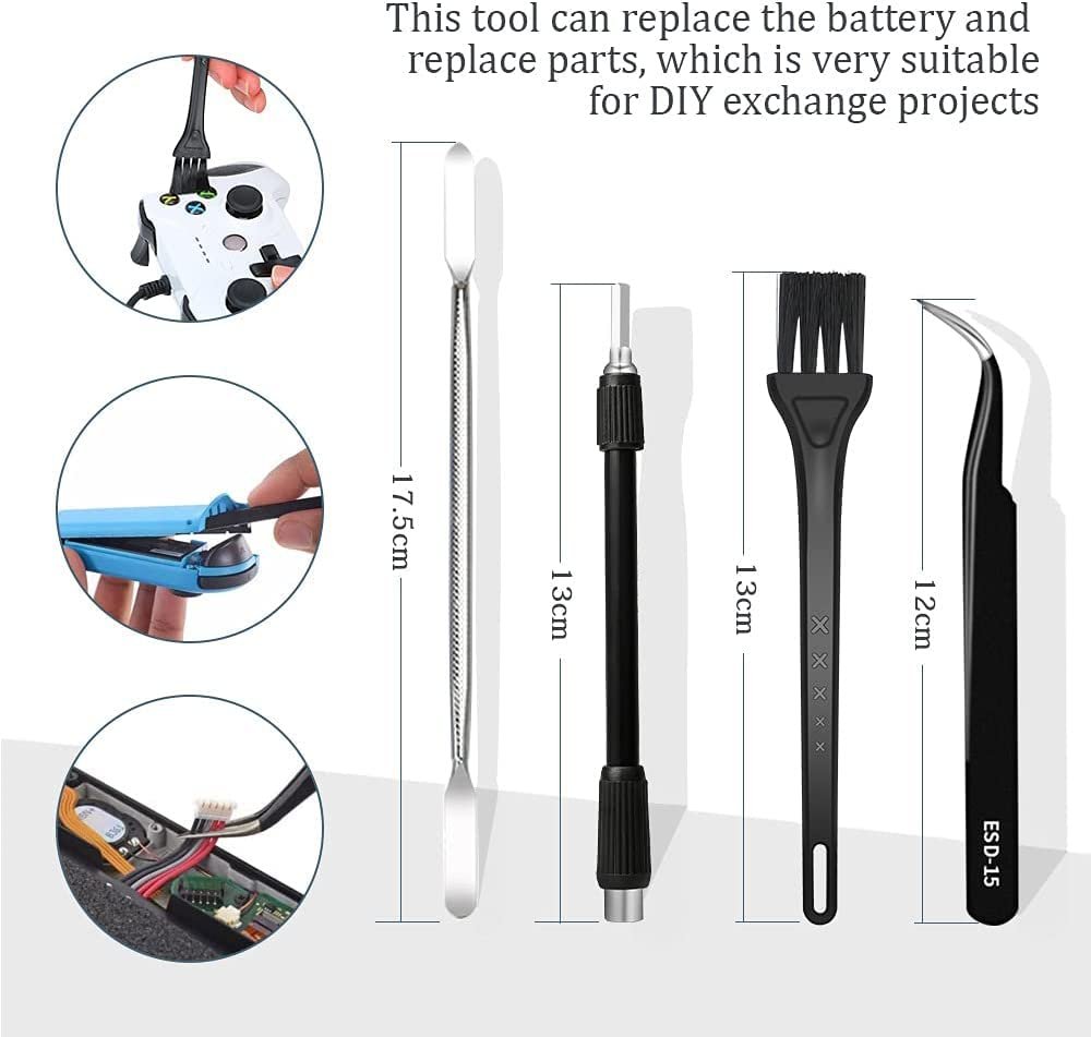 Набір викруток Pardarsey 170 в 1 багатофункціональний прецизійний з магнітним драйвером з гнучким валом, подовжувальною штангою для мобільного телефону, ігрової консолі, планшета, дозвільних машин, фото №4