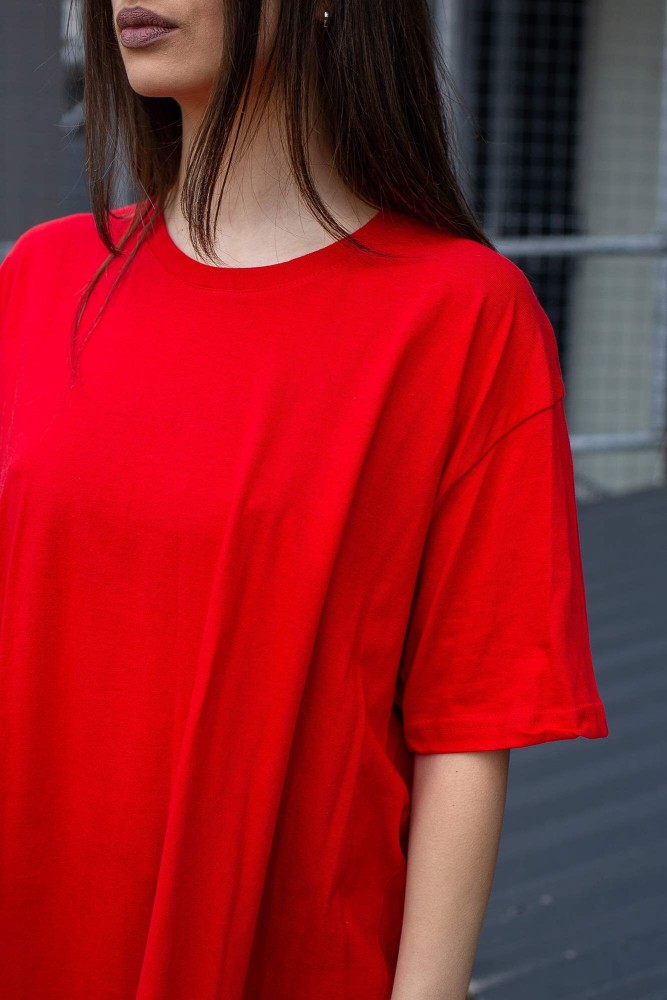 Оверсайз футболка Without 20 red, фото №4