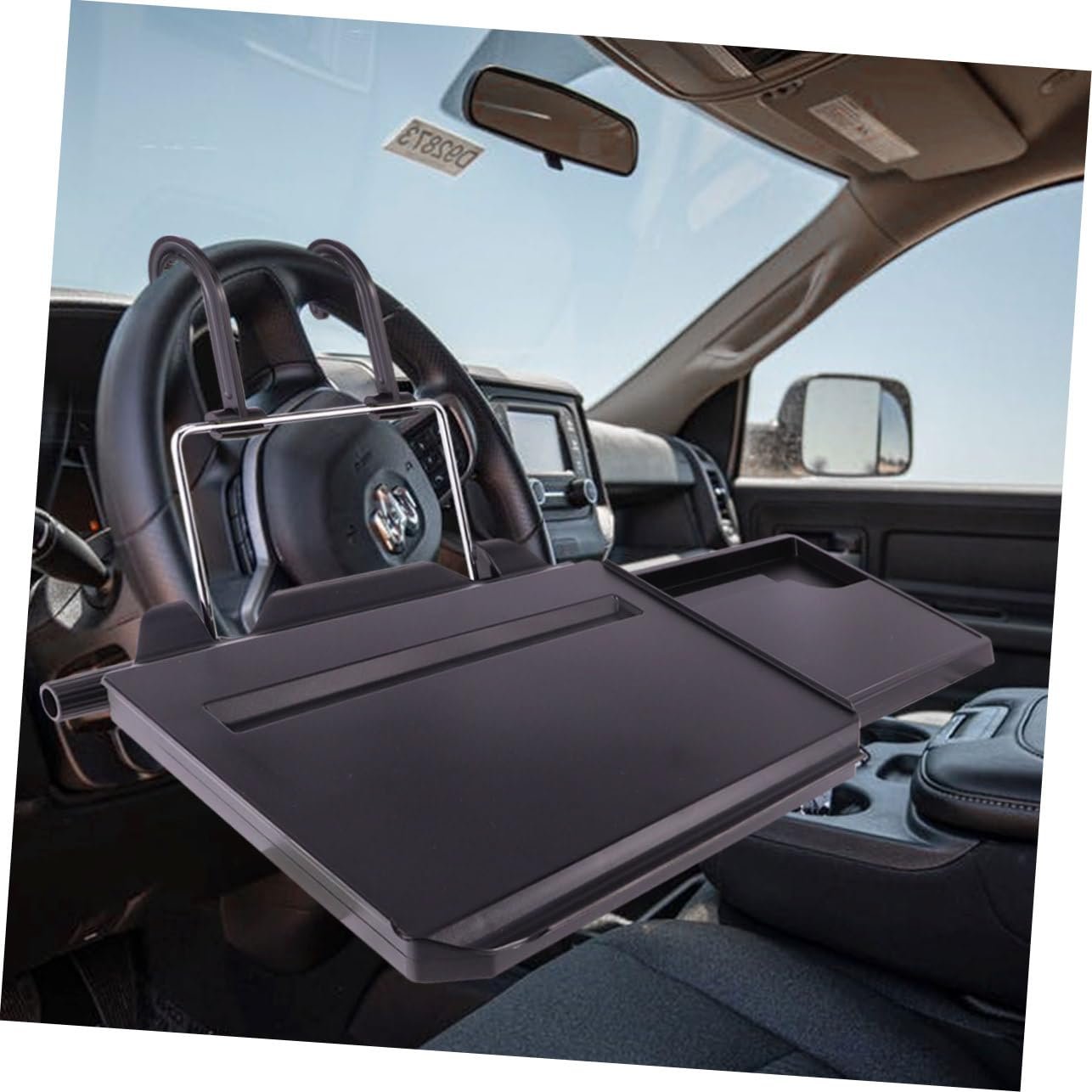 Автомобільний столик-підставка для ПК з підставкою для напоїв та слотом для планшета Міцна, фото №4 Автомобільний столик-підставка для ПК з підставкою для напоїв та слотом для планшета Міцна, фото №4