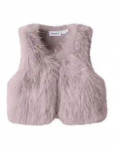 Жилет NAME IT Nmfsully зі штучного хутра для дівчаток - Фото 1