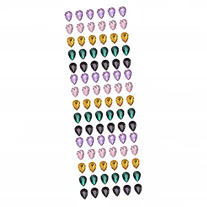 Хрустальные стразы Lurrose Каплевидные в оправе, 150 шт, смешанные цвета - Фото 1