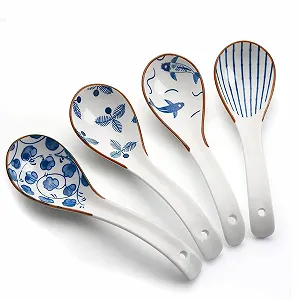 Ложка Суповая керамическая  16 x 45 см, набор 4 шт - Фото 1