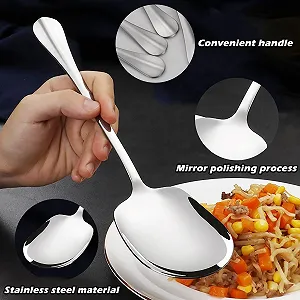 Набір з 4 великих ложок для сервірування synthetic.ua - Фото 1