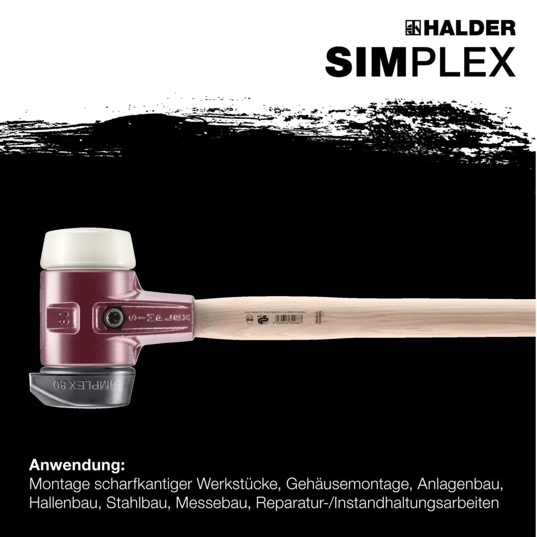Кувалда SIMPLEX 3028.281 80 mm з ручкою з гікорі, фото №4