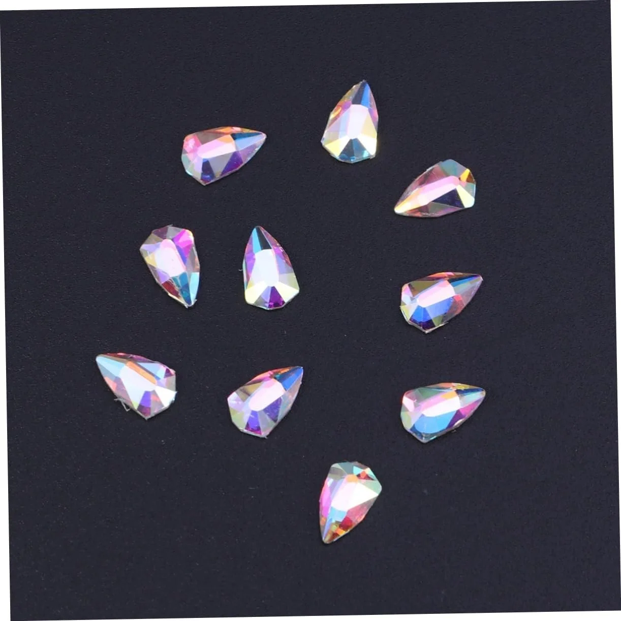 Украшение для ногтей Healvian, блестящий кристалл, набор 10 штук, фото №6