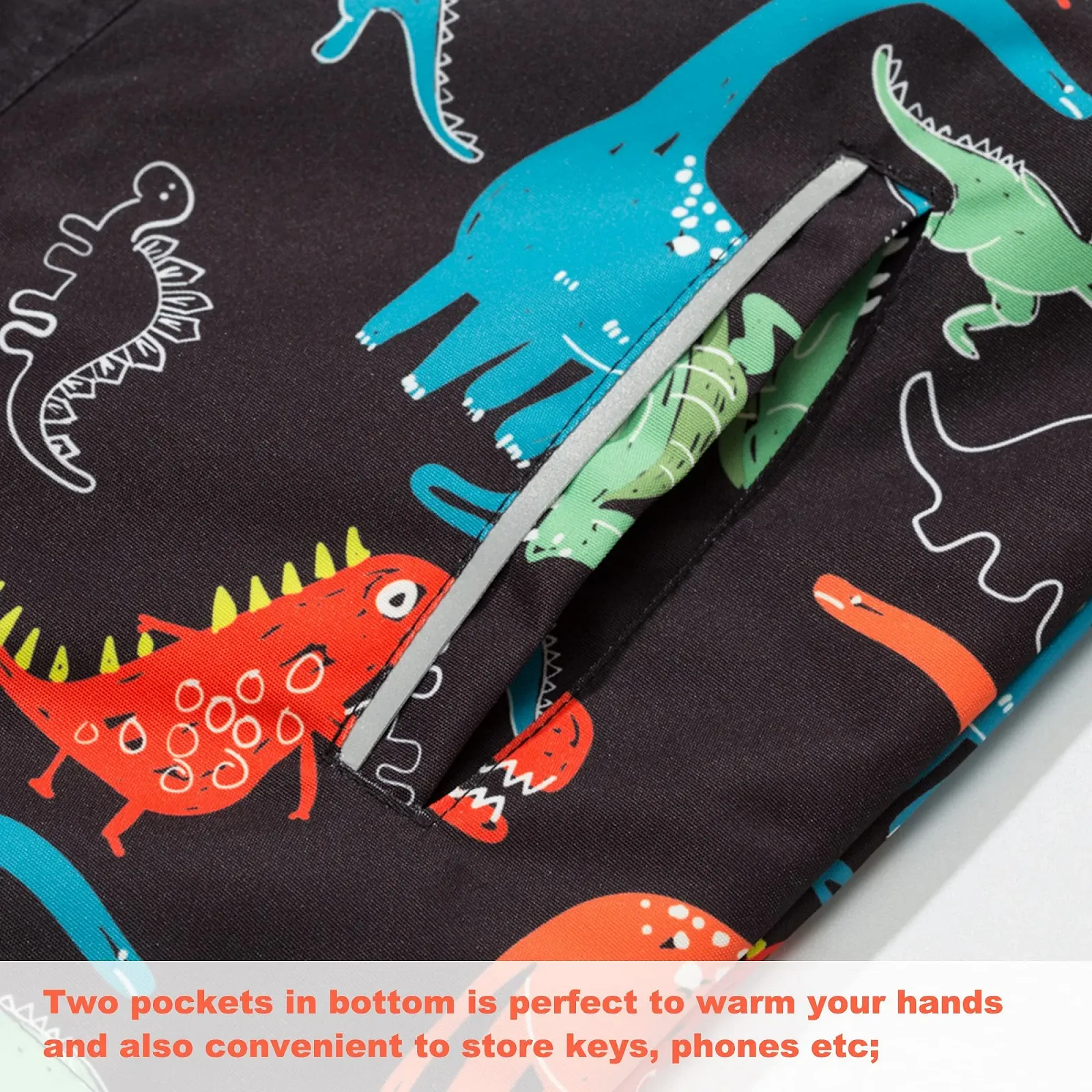 Куртка дощова Fewlby для хлопчиків з капюшоном, водонепроникна, фото №7