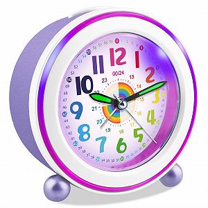 Будильник Ayybboo Детский Бесшумный с Функцией Snooze и Ночником, Детский Обучающий Будильник на Батарейках для Мальчиков и Девочек, Кварцевый Аналоговый Будильник для Детей - Фото 1