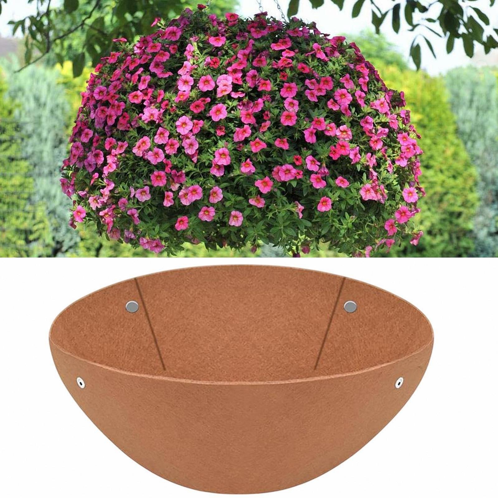 Вкладиші для підвісних кошиків 3 штуки Круглі Повстяні багаторазові Товсті, фото №3