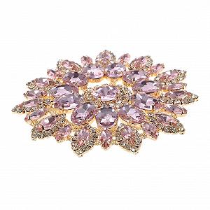 Нашивка со стразами Operitacx 2 шт., Разноцветные цветочные аппликации для украшения пиджаков, сумок и свадебных платьев с золотой основой synthetic.ua - Фото 1